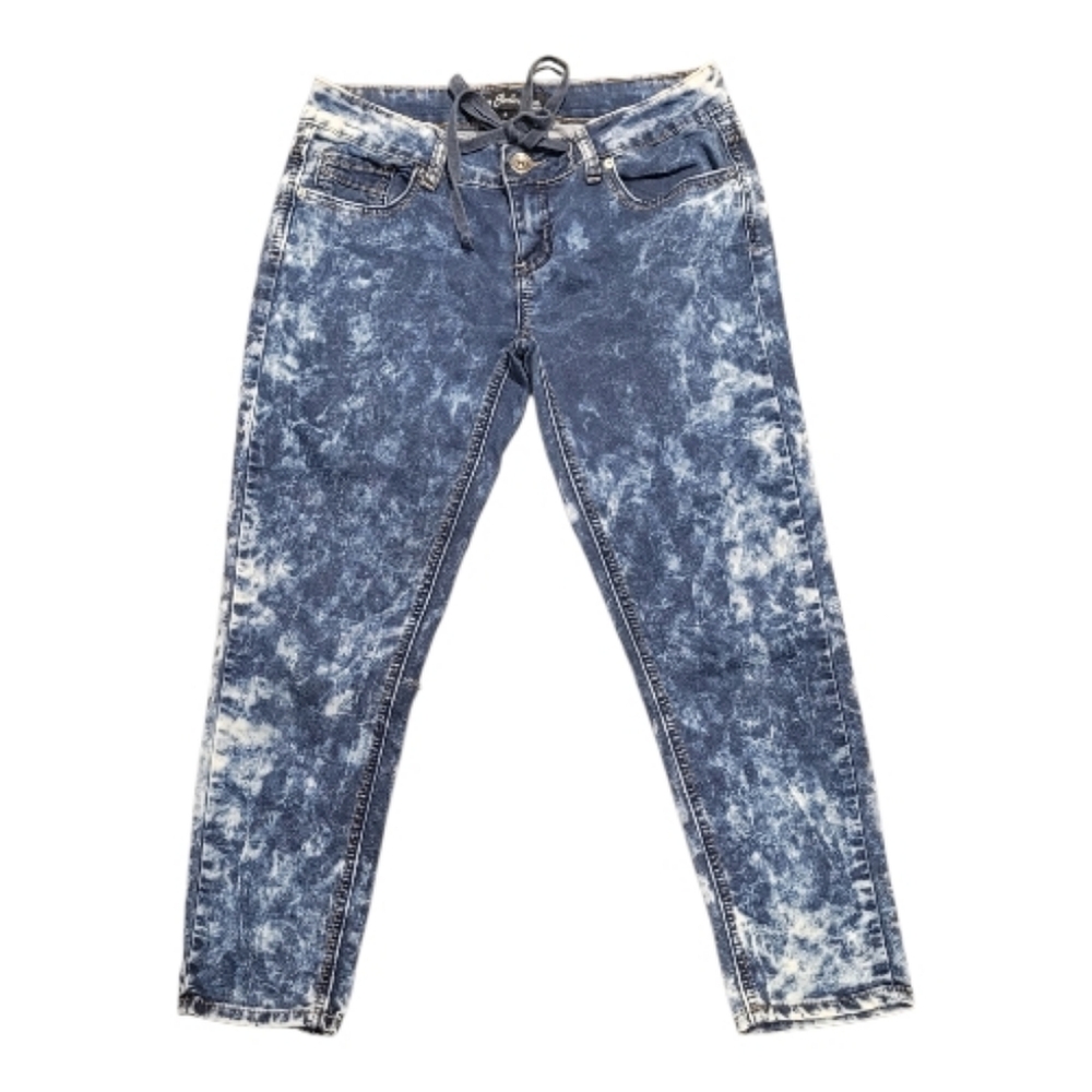 💎5/20 Size 3 Womens Acid Washed Capri Jeans